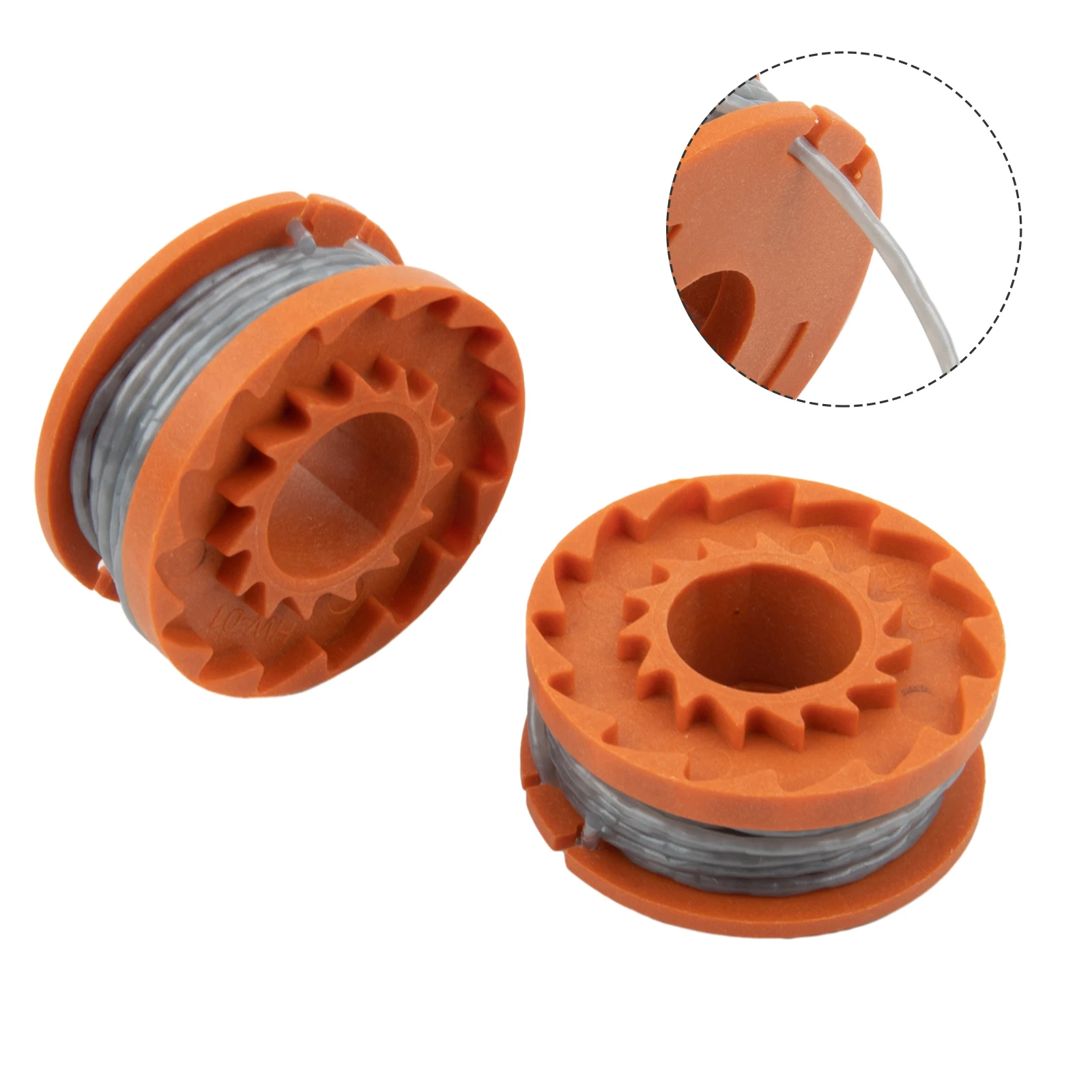 

Durable High Quality Brand New Accessories Spool & Line Coil Replacement 2 Pcs Automatically Readjusted Flexible