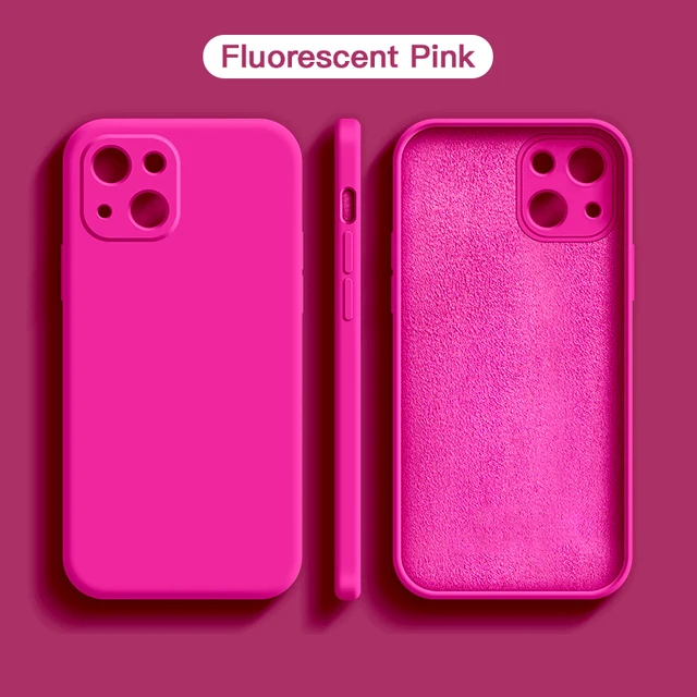 thumbnail image 1 of Square Liquid Silicone Soft Case for IPhone 15 14 13 11 12 Pro Max Mini X XR XS 7 8 Plus SE 2020 Full Lens Protection Cover, 1 of 5