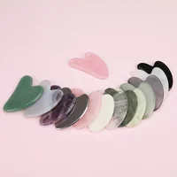 1pc Heart Shape SPA Massage Beeswax Gua sha Scraping Massage Scraper Face Massager Acupuncture Guasha Board Massager for Face 1