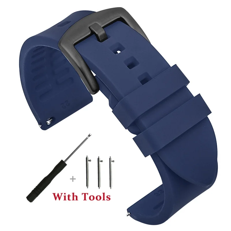 Quick Release Silicone Watch Strap - Universal Waterproof Bracelet Accessory