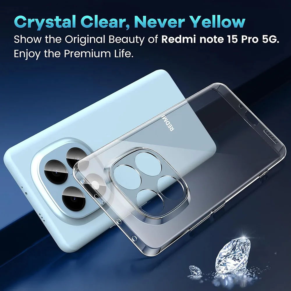 Crystal Clear Ultra-Thin Shockproof Silicone Case