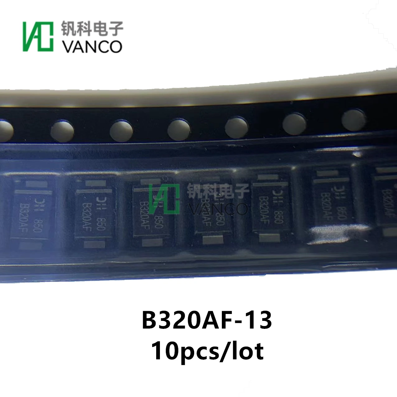 

10pcs/lot B320AF-13 Transistor Kit 20V 3A SMAF In Sctock