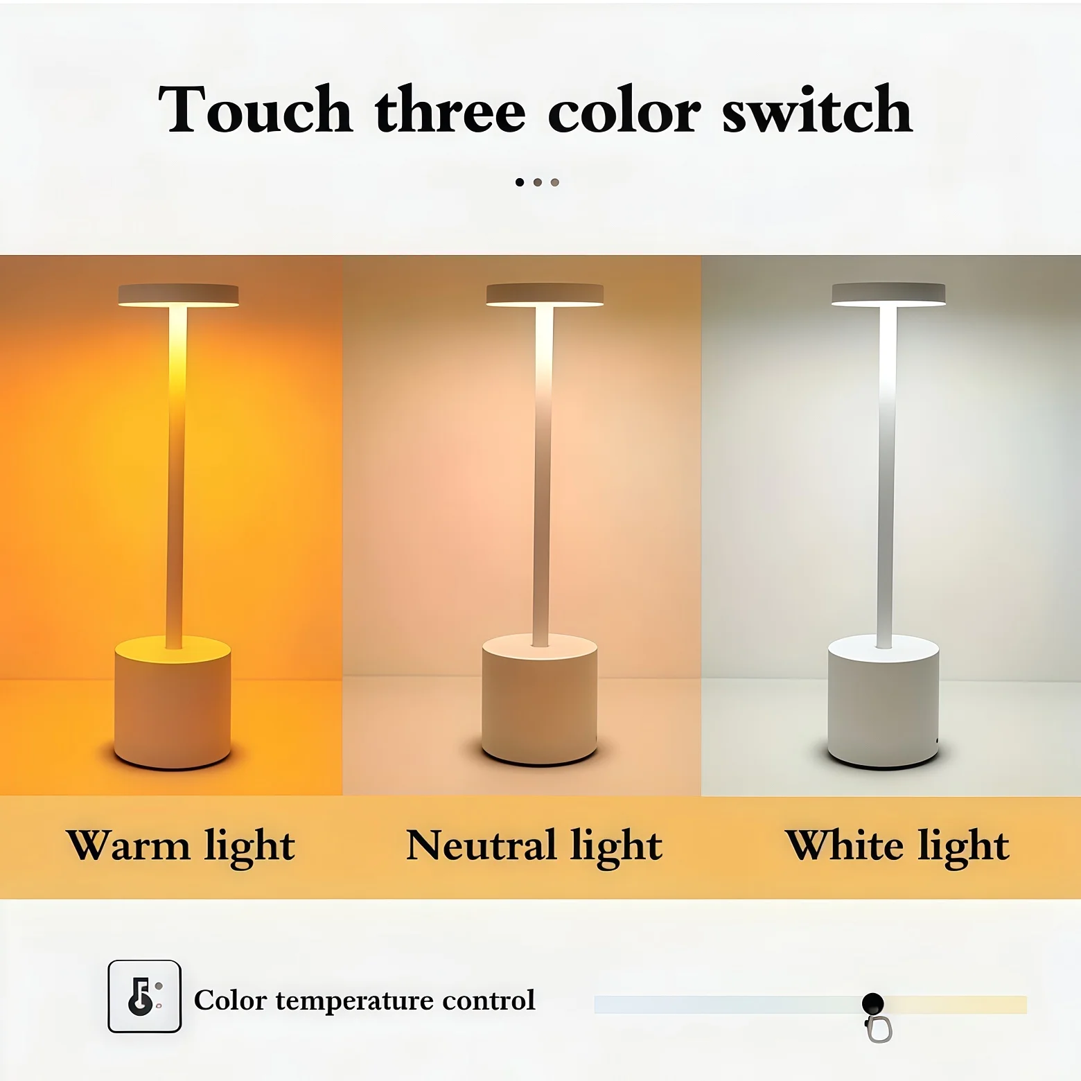 LED 창의적인 I자형 책상 램프, USB 충전식 데스크탑 장식 램프, 공부방, 거실, 침실에 적합