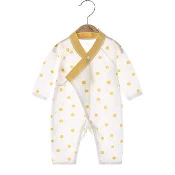 Summer Long Sleeve Lightweight Breathable Unisex Baby Romper Air Conditioning Suit A-Class Body-Suit for Infants 1