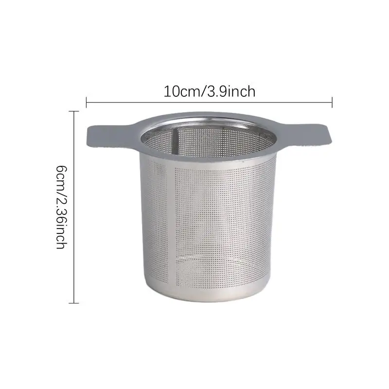 Tea Infuser with Handle Stainless Steel Tea Diffuser Fine Mesh Filters Hanging On Teapots Mugs To Steep Loose for Hot Pot