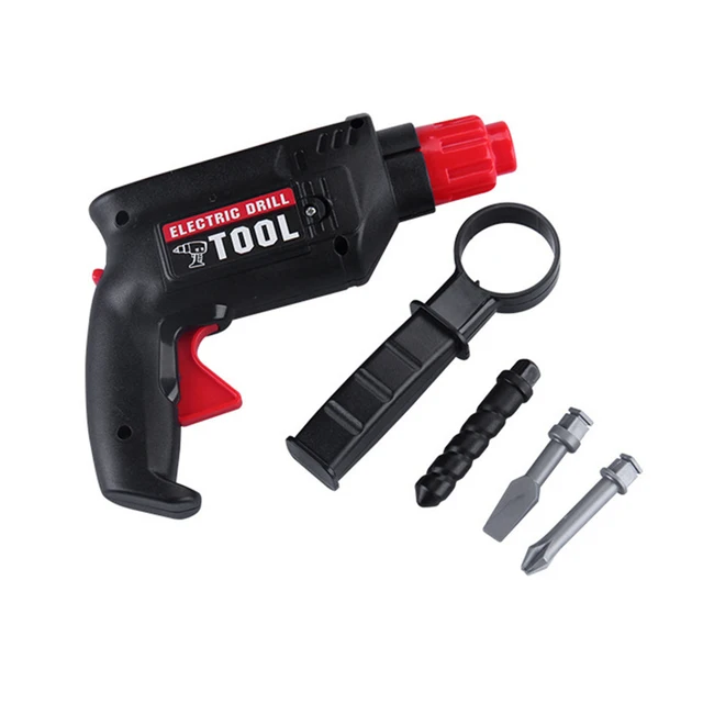 Tools Toys Simulation Electric Drill With 3 Types Of Drills Bit Kids Power Repair Tools Kits Children Pretend Play Sets Gift Toy 6