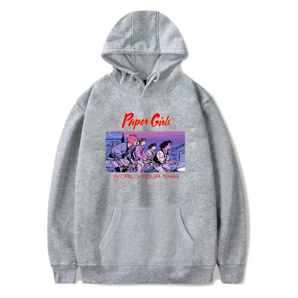 Paper Girls Hoodie Long Sleeve Sweatshirt Men Women Hooded Pullover Casual Style Clothes