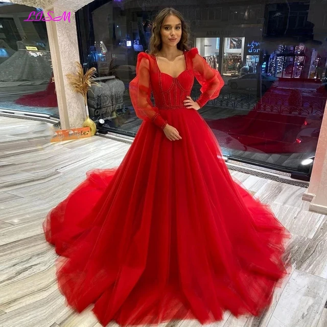 Party wear Gown red