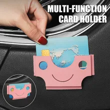 

1pcs Universal Car Storage Multi-function Card Holder Interior Organizer Car Home Business Card Holder Self-Adhesive Car-styling