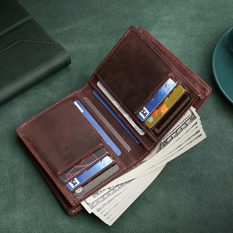 RFID Dolars Money Wallet Clip Man Luxury Vintage Clips Men Cowhide Holders Coin Leather Men's For Ticket Holder Designer Card I