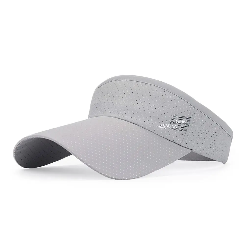 Sommer atmungsaktive Luft Sonne Hüte Männer Frauen verstellbares Visier UV-Schutz Top leer solide Sport Tennis Laufen Sonnenschutz Kappe Hut – Detail 13