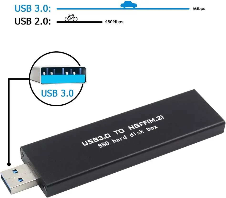 USB to M.2 SATA SSD (B Ű) , ̽ , ޴ SSD ,  M.2 ܺ Ŭ