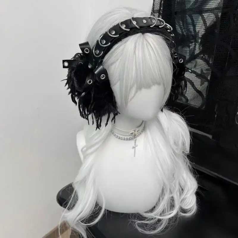 Punk Ohr Wärmer Schutz Plüsch Flauschigen Y2K Harajuku Wind Dunkle Wärme Ohrenschützer Ohr Abdeckung Kostüm Requisiten Party Zubehör – Detail 2