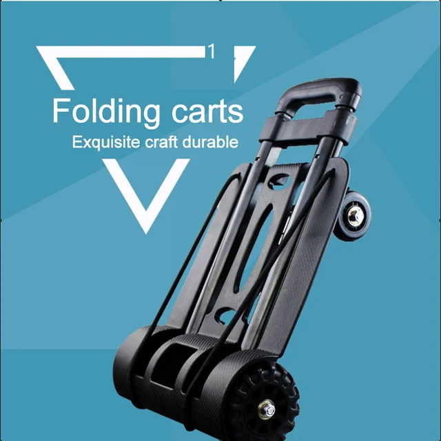 Új Összecsukható, Összecsukható Kézi Zsákos Teherautó -Kosár Kerékkocsi Utazási Poggyászkocsi Hordozható Otthoni Használat - Image 3