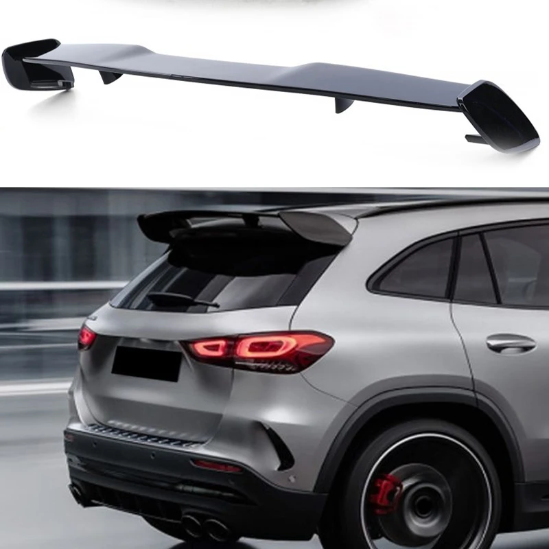 

Hot For Mercedes-Benz GLA Class GLA180 200 GLA35 45 AMG H247 Spoiler 2020 2021 To Up Air Wing Rear Deck By Glossy Black