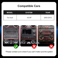 CarPlay sans fil Android Auto pour Audi A3 8P S3 2003-2012 Navigation GPS Multimédia BT Radio de voiture OEM Caméra 2