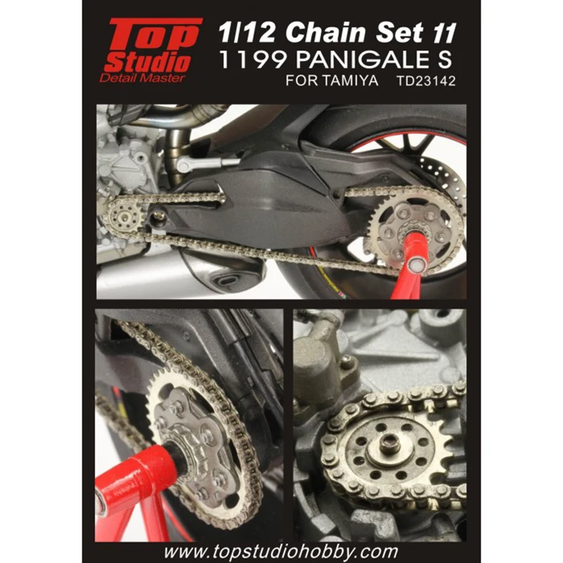 

Top Studio TD23142 Chain Set 11: 1199 Panigale S For Tamiya Model Car Motorcycle Modifications Hand Made Model Set