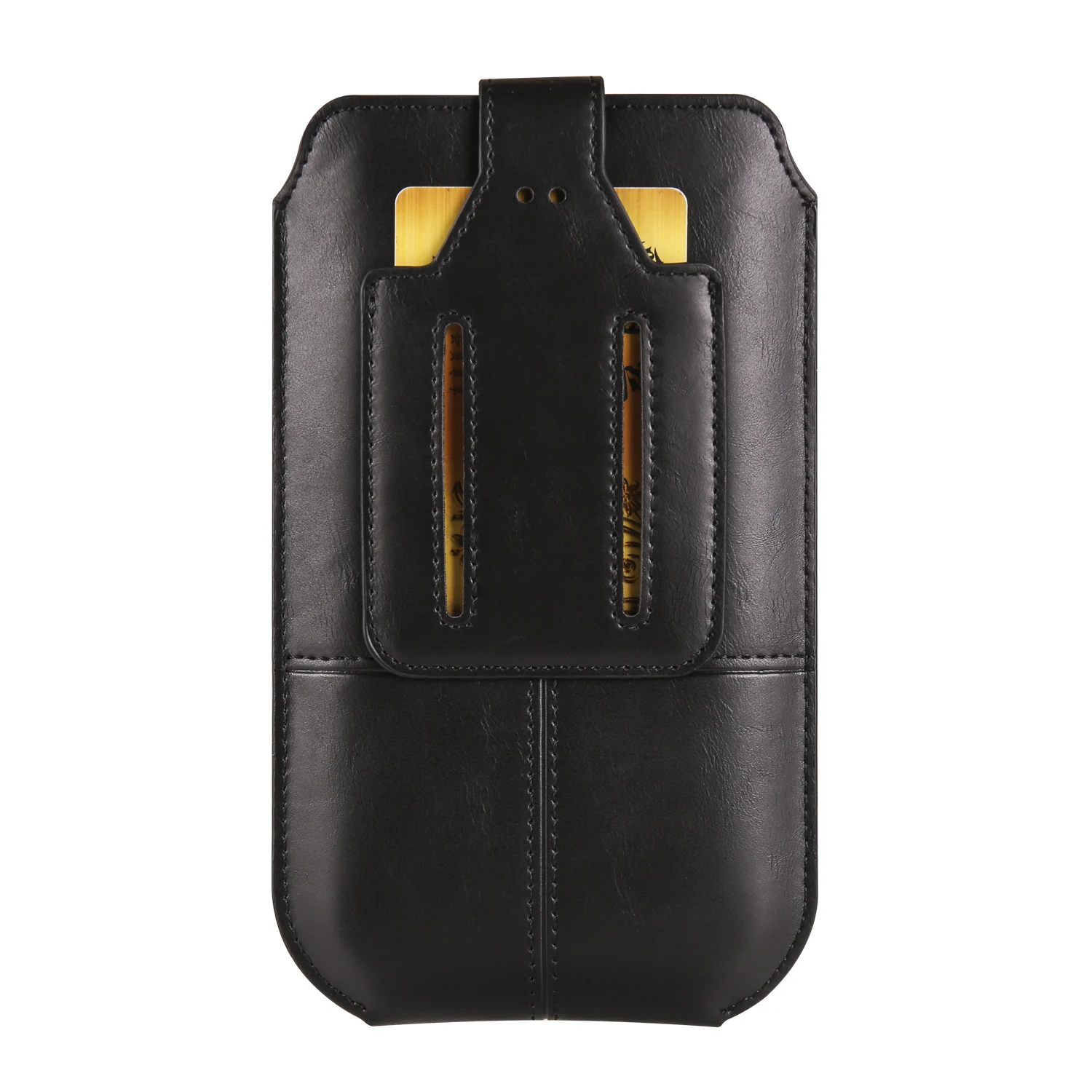 FULAIKATE Crazy Horse 6,1" 6,7" 7,2" Vertikale Handytasche für iPhone14 Plus Hüfttasche für Herren iPhone13 Pro Max Kartentasche – Detail 28