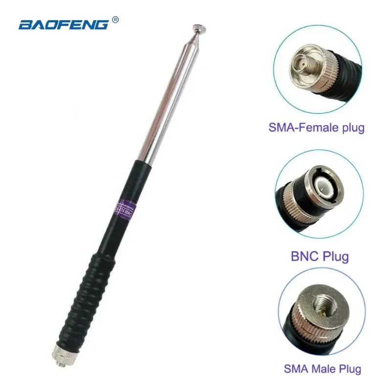 

BAOFENG FP10120 VHF 136-174MHz Telescopic Antenna for UV-5R UV-82 BF-888 Kenwood Two Way Radio Walkie Talkie Baofeng Accessory