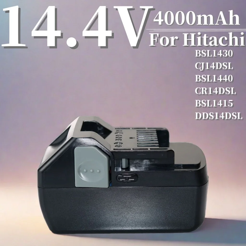 

14.4V 4.0Ah Li-Ion Battery Replacement For Hitachi BSL1430 CJ14DSL BSL1440 CR14DSL BSL1415 DDS14DSL