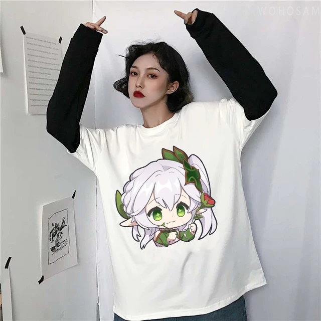 Tshirts jogo genshin impacto nahida anime 3d impressão crianças tshirt moda  desenhos animados casuais camiseta meninos meninas roupas infantis topos -  AliExpress