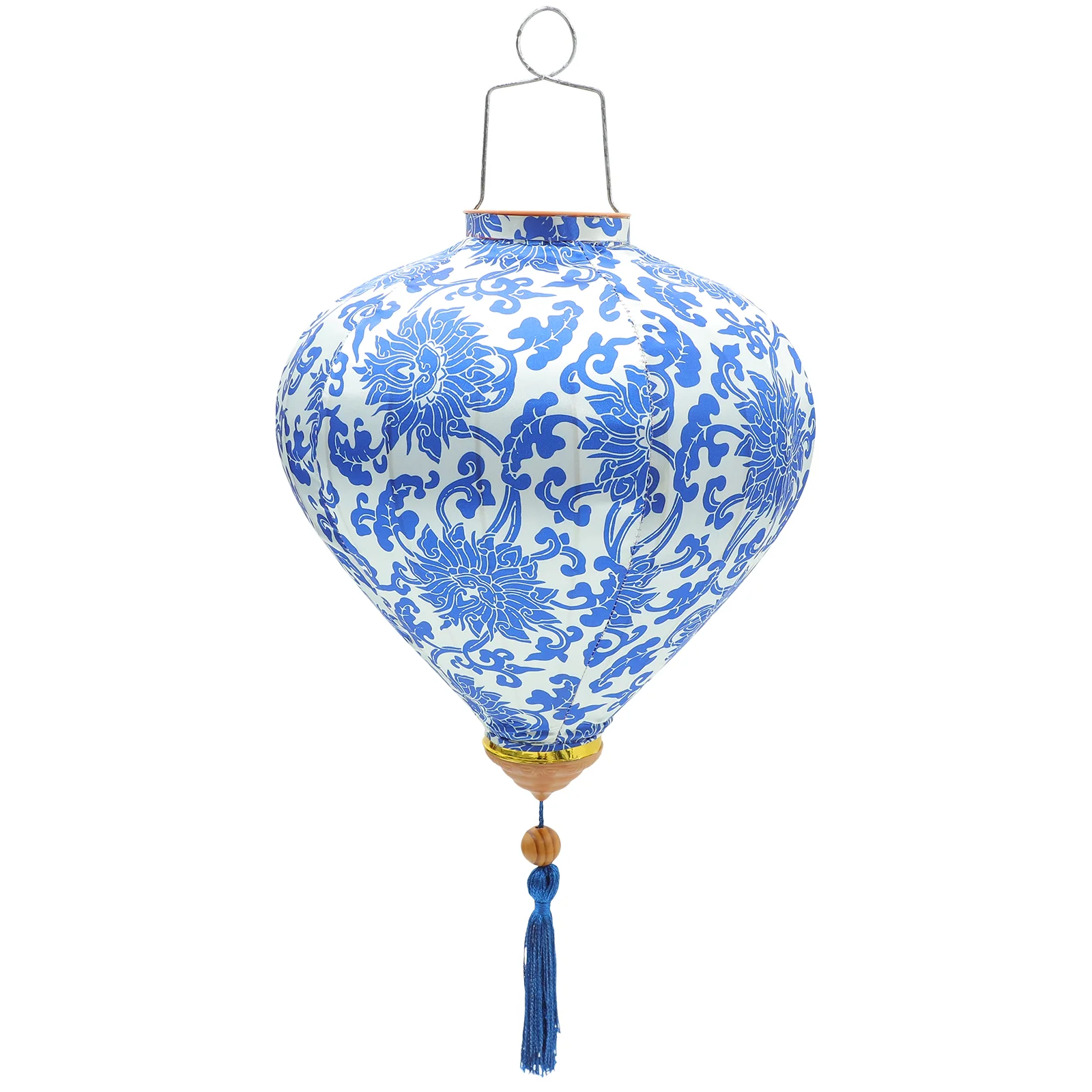 

Vietnamese Oval Silk Lantern Chinoiserie Chinese Japanese Lanterns Lampshade Tassel Oriental Lantern