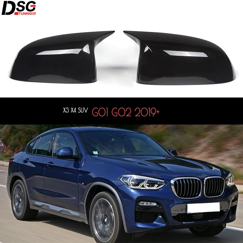 ABS Piano Black Door Side Mirror Caps Covers Replacement for BMW X7 (G07) &amp 2019+ New X3 X4 X5 X6 (G01 G02 G05 G06) | Автомобили и