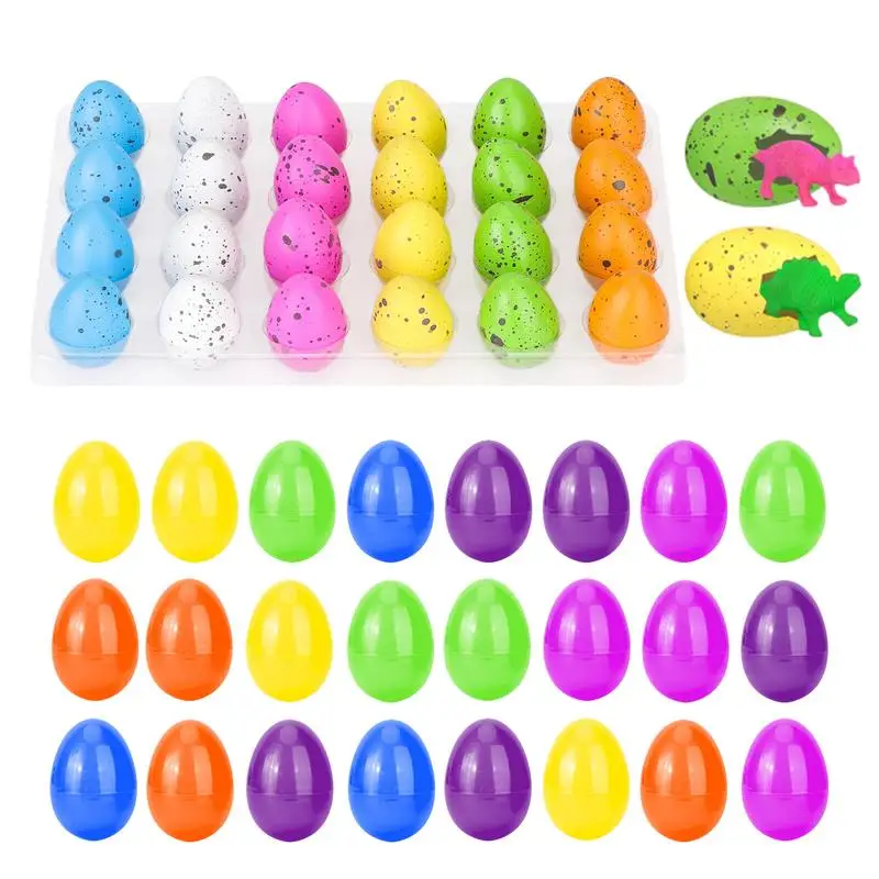 

Prefilled Easter Eggs With Toys Easter Basket Stuffers Fillers 24 Pcs Filled Easter Eggs For Easter Gifts Kids Home Party Supply