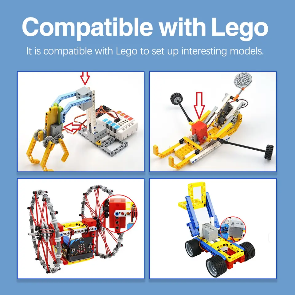 2KG Programmable 270° 360° Servo Motor Compatible With Lego Building Blocks For Arduino Projects DIY Electronic Parts image 2