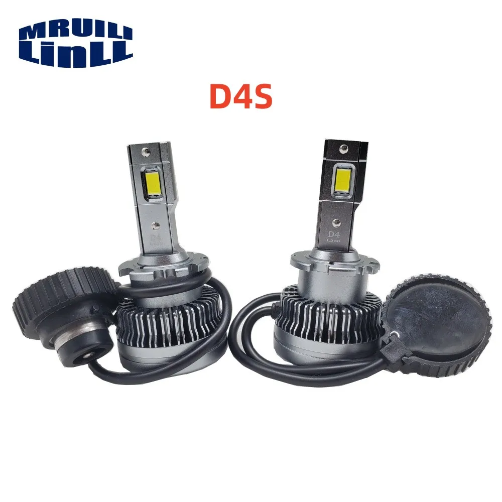 2PCS Headlights HID BULB XENON Bulb To LED 55W 6000K White D1S D2S D3S D4S D5S Two-sided CSP Chip +300% Brightness Plug And Play detail image 4