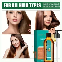L'huile essentielle de soin capillaire empêche les cheveux secs et fendus, hydrate en douceur, nourrit et adoucit la lumière 3