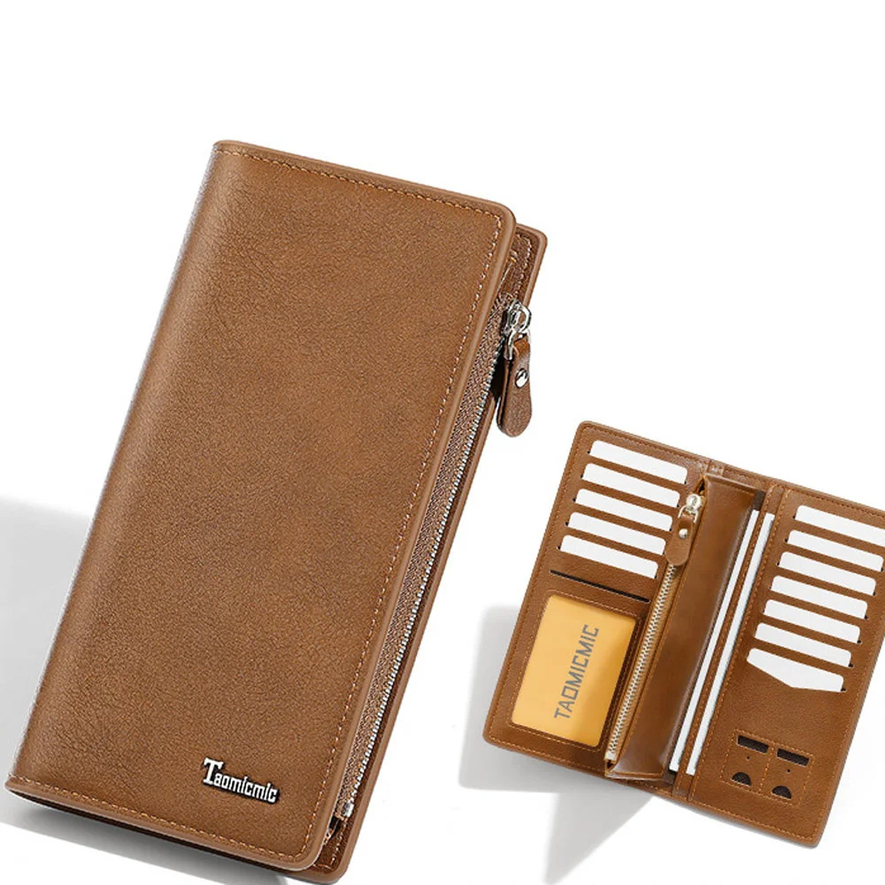

Minimalist Business Men's Wallet With Multiple Card Slots Large Capacity Card Bags Convenient For Carrying On Business Trips