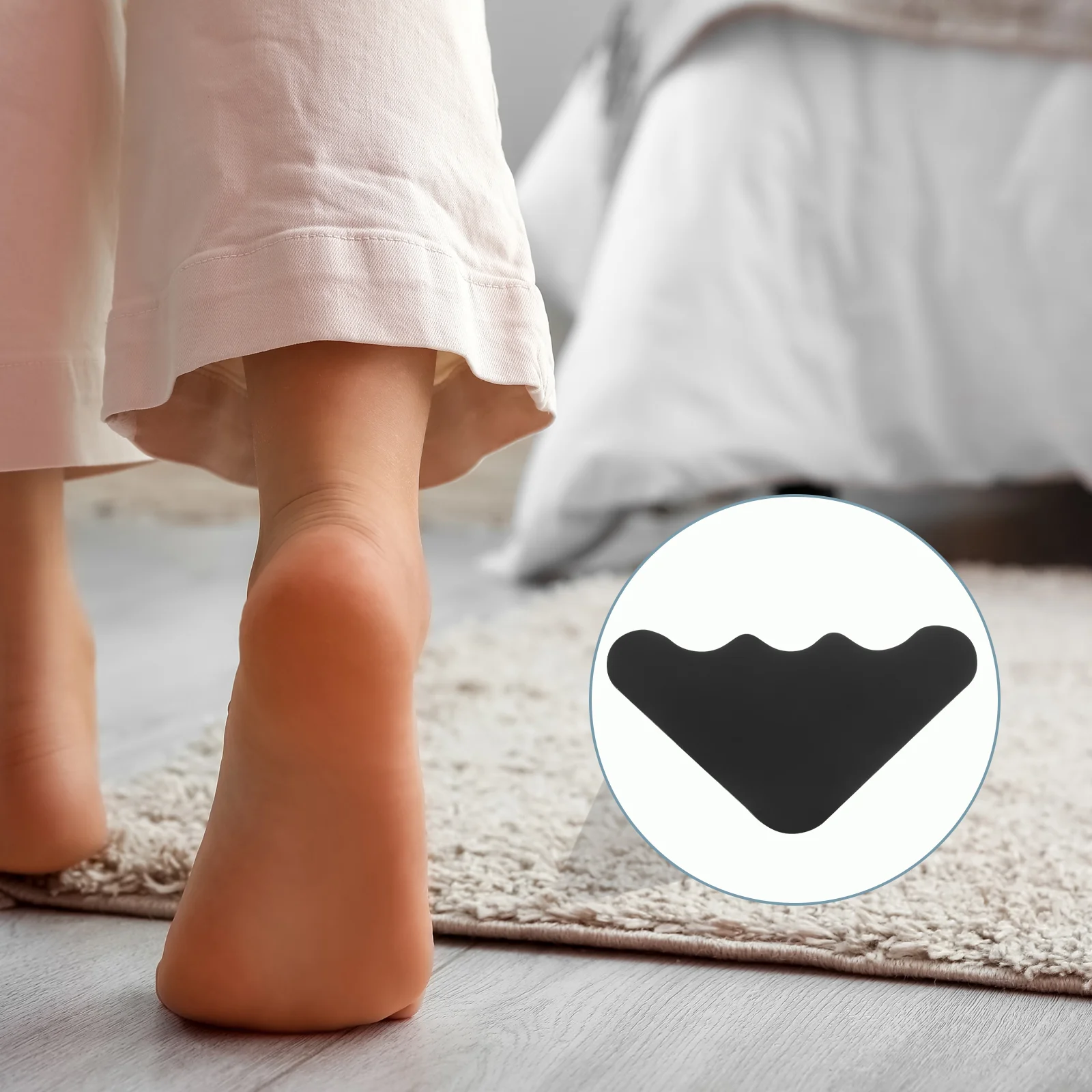 

Double Sided Tape Carpet Holder Non Slip Rug Pads Gripper Sticker Corner Grippers