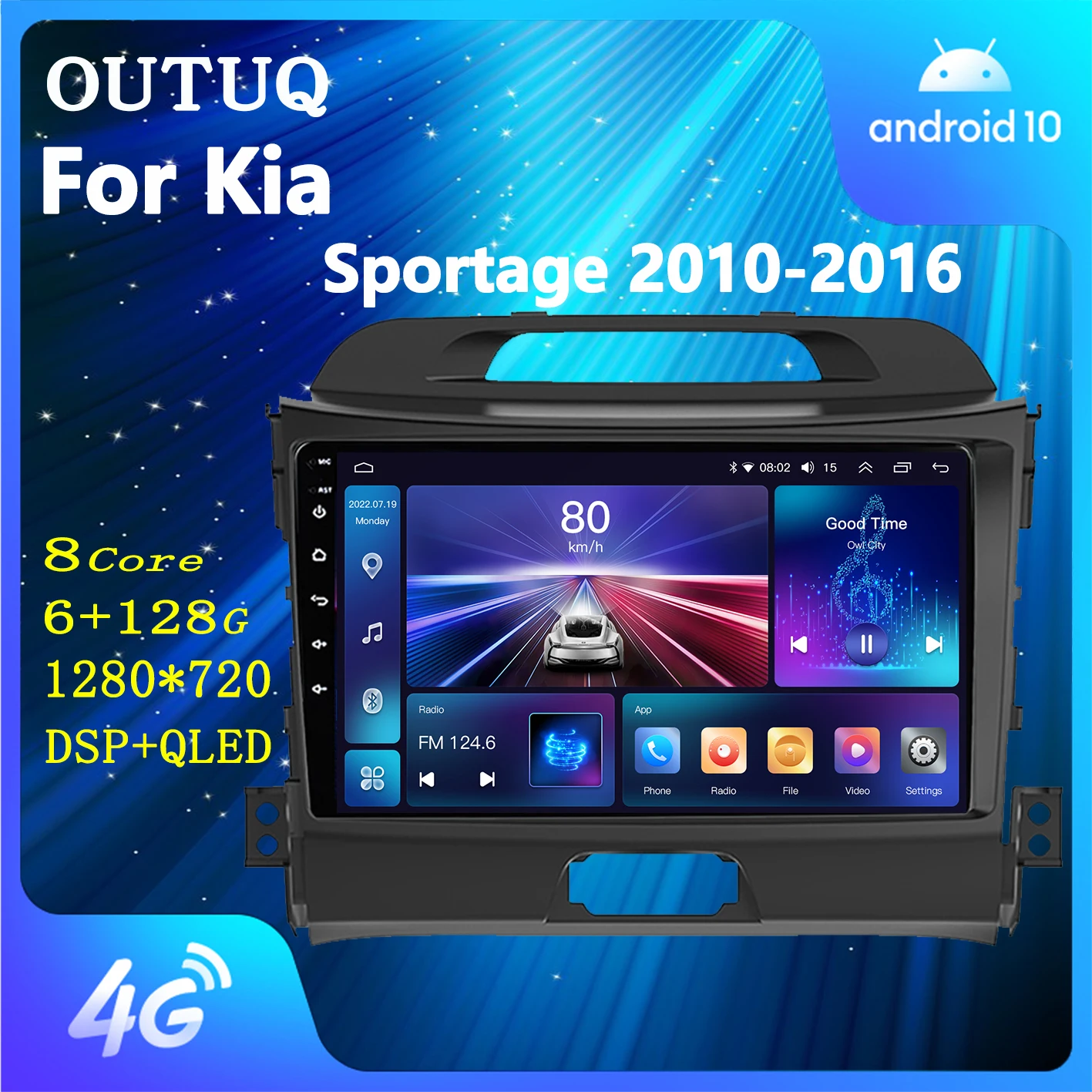 Carplay Radio For Kia Sportage 3 Sl 2010 2016 Android Automotive