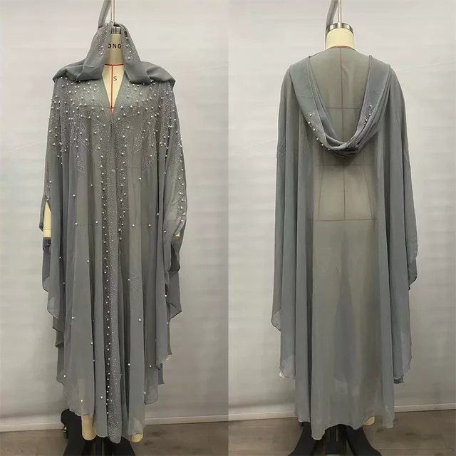Summer Thin Chiffon Hoodies Cloak Women Clothing Maxi Capes Dress Fashion Loose Poncho Long Coats Woman Jackets Dresses Vestidos 1
