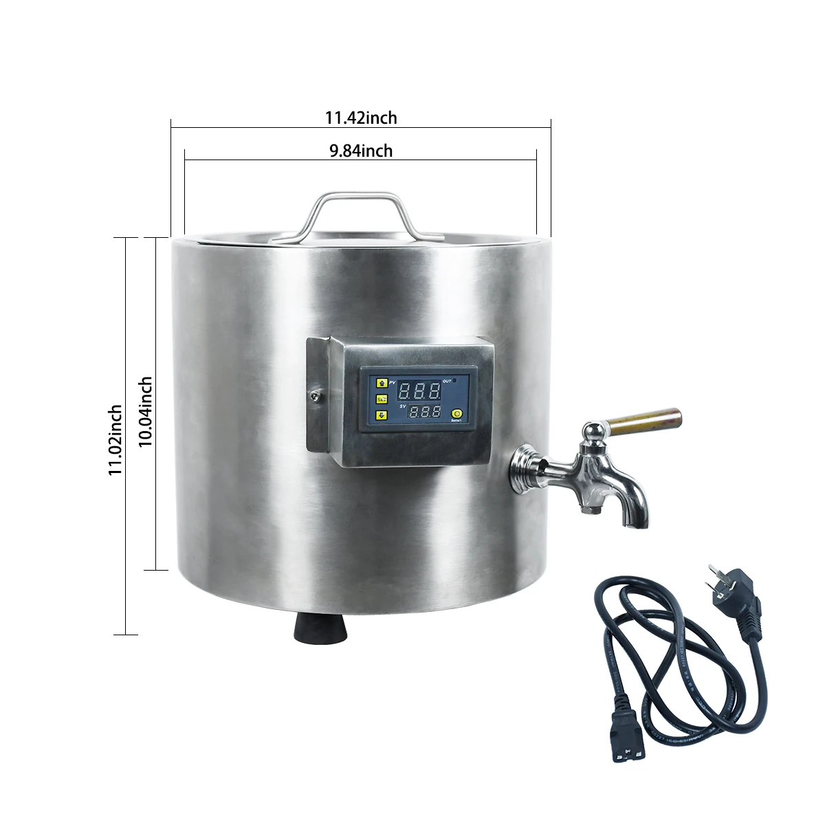 Sugar Wax Heating Machine, High Temperature 150C Stainless Steel Melter for Home/Salon Use Hair Wax Heat Pot 10LT Size
