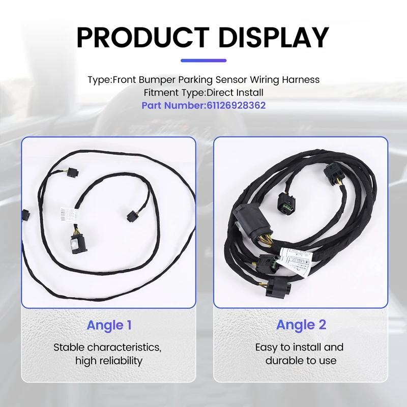 Front Bumper Parking Sensor Wiring Harness Front Bumper PDC Wiring Harness PDC Cable 61126928362 For BMW 5 Series E60