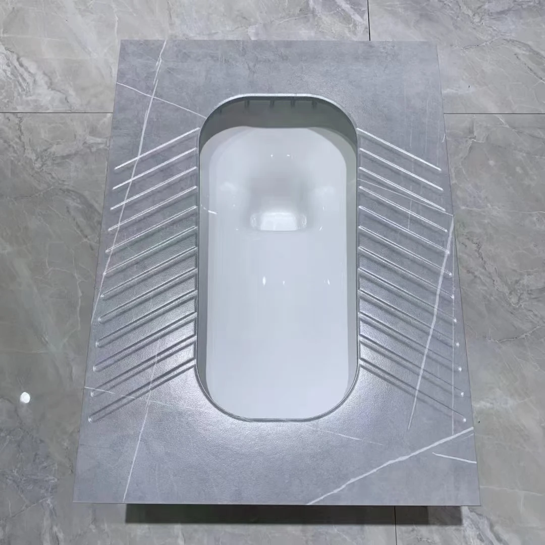 Good quality bathroom sanitary ware toilet bowl bathroom wc sintered stone marble squatting wc pan toilets 2