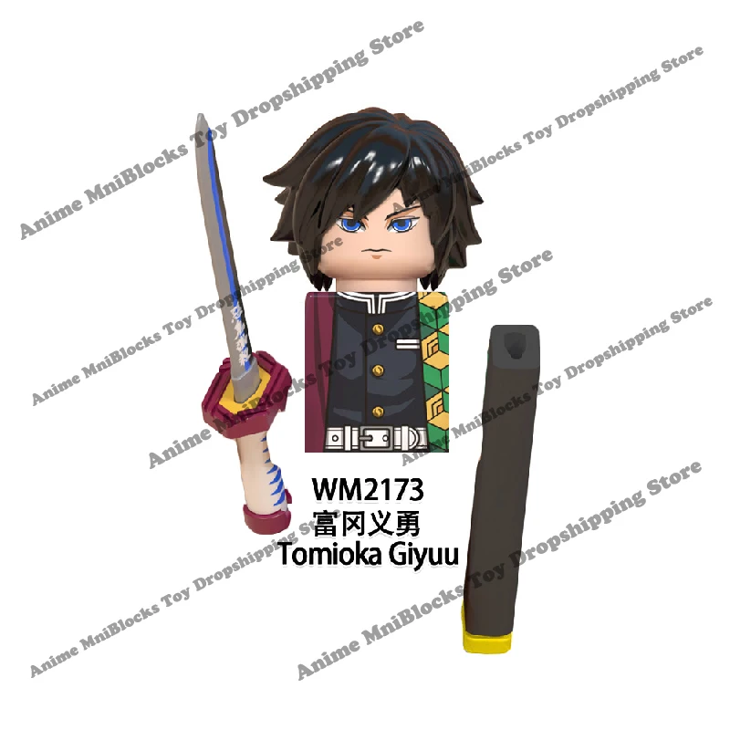Demon Slayer WM6116 Mini Assemble Dolls Action Toy Figures Tanjirou Nezuko Inosuke Giyuu Kyoujurou Building Blocks WM2176 PG2327