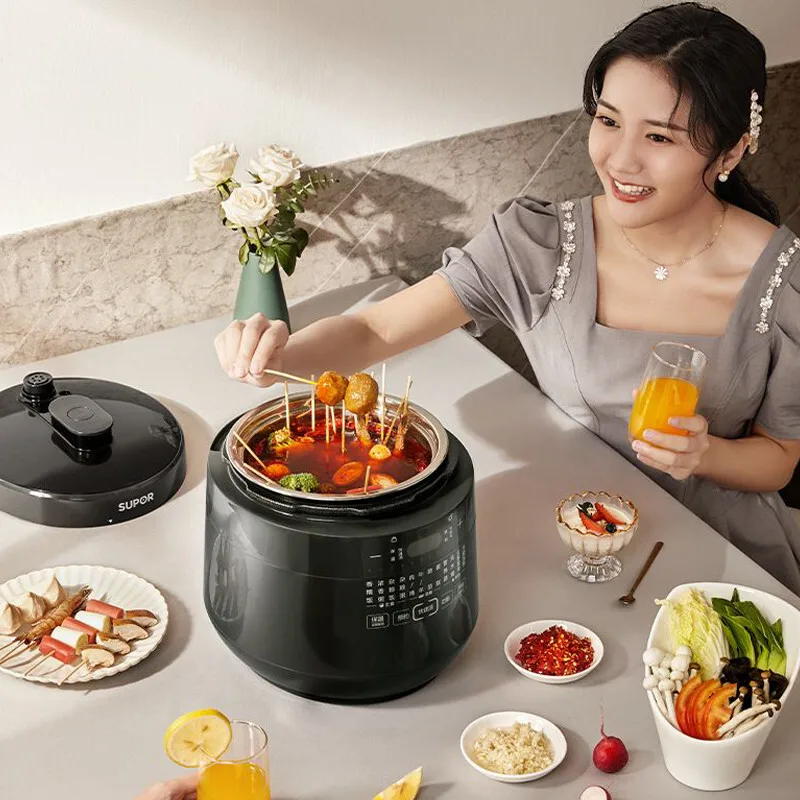Pressure Cooker Deep Soup Series 5L Rice Cooker Large Screen Touch Electric Pressure Cooker Intelligent Multicooker
