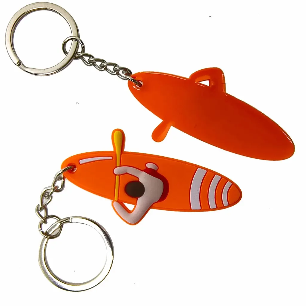 서핑보드 키체인 PVC 백팩 키홀더 지갑 여행가방 애호가 키링 생일 선물 가방 혁신적인 파티 선물 키홀더