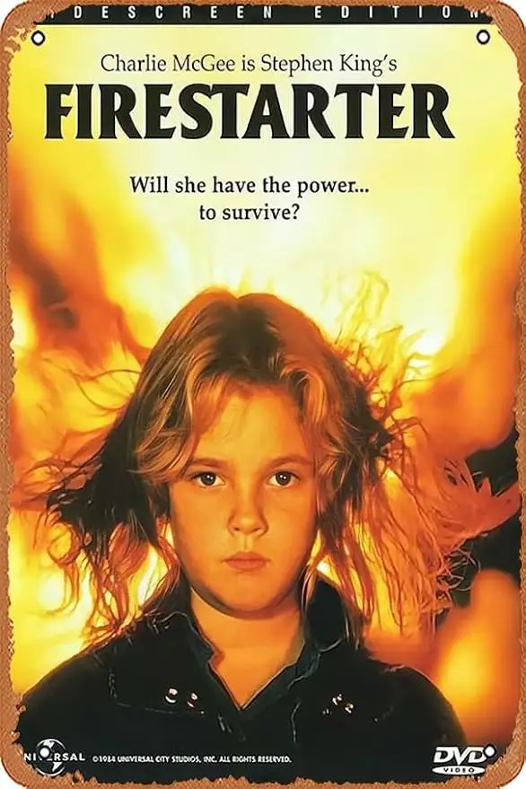 

Retro Metal Tin Sign Firestarter Movie Poster Home Bar Shop Decorations Coffee Vintage Sign