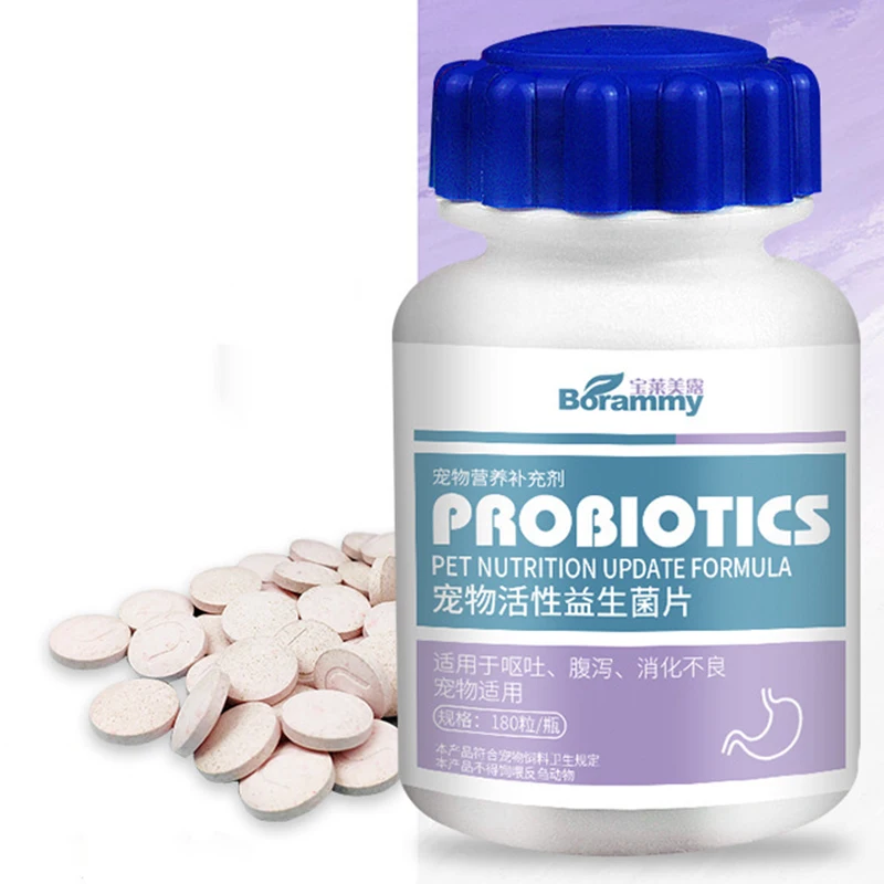 

180 Tablets Pet Active Nutritional Probiotics Improve Diarrhea Digestion Gastrointestinal Health Products for Cats and Dogs