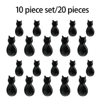 10PCS Cartoon Cat Hooks Self Adhesive Cat Decoration Keychain Hooks Removable Self-Adhesive Hooks For Hanging Towels Bathroom, 1