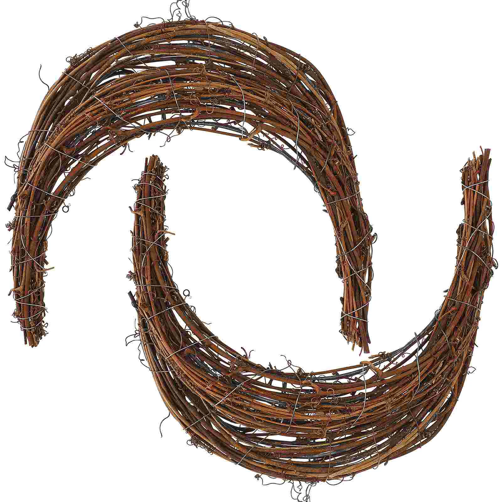 

Rattan Garland Moon DIY Rattan Wreath Dream Catcher Ring Wreath Front Door Flower Wreath for DIY Craft Christmas Decoration