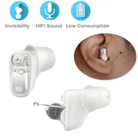 JINGHAO Mini Hearing Aids Sound Amplifiers CIC Sound Voice Amplifier Mini Aids for Elderly White 1