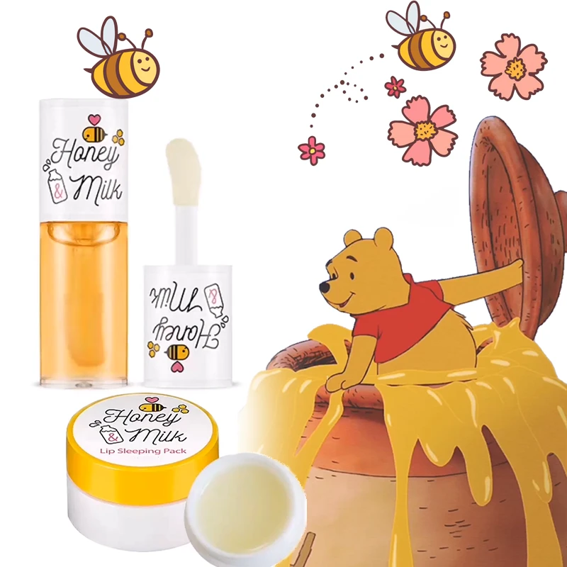 Honey Milk Lip Mask Lip Malm Lip Scrub Lip Oil Lip Care Moisturizing \u0026 Nourishing Dry and Cracked Lips  Gloss  Lip Plumper Gloss