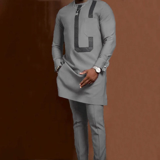 Deji Long Sleeve Kaftan Outfit - Image 4