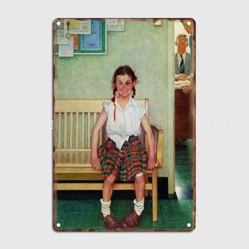 

Naughty Girl Retro American Vintage Garden Decorations Metal Tin Signs Decoration for Home Decor Items Metal Wall Art Mural Bar