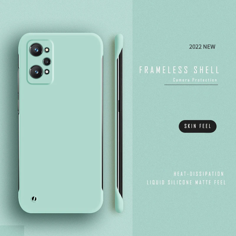 Εξαιρετικά λεπτή σκληρή θήκη υπολογιστή χωρίς πλαίσιο για OPPO A91 A31 A5 A9 2020 Realme GT Master Explore GT Neo 2 3 Ματ Θήκες καλύμματος_voghion.com
